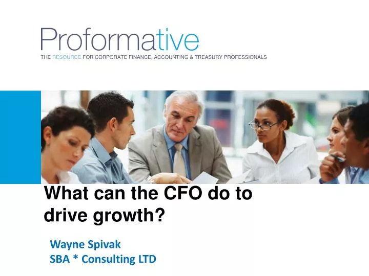 what can the cfo do to drive growth