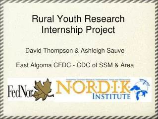 Rural Youth Research Internship Project