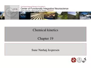 Chemical kinetics Chapter 19