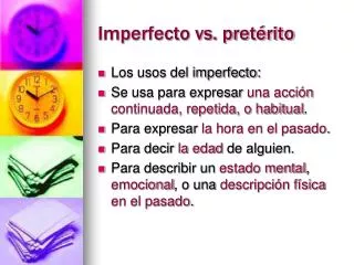 imperfecto vs pret rito