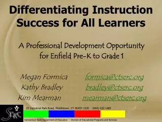 Differentiating Instruction Success for All Learners