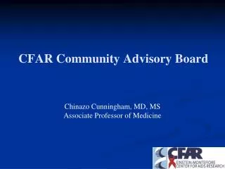 CFAR Community Advisory Board