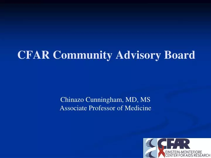 cfar community advisory board