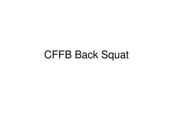 cffb back squat