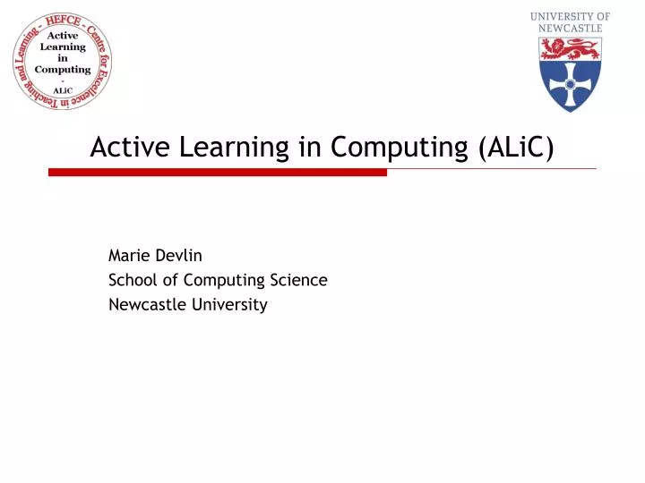 active learning in computing alic