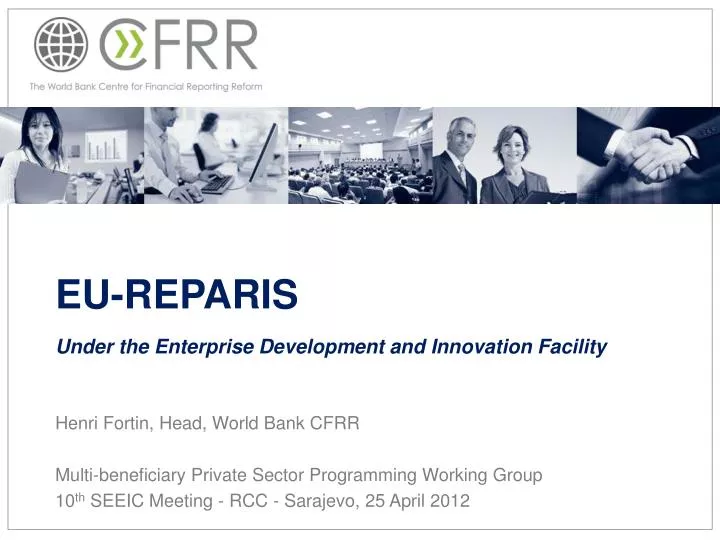 eu reparis under the enterprise development and innovation facility