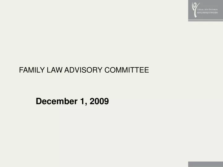 family law advisory committee