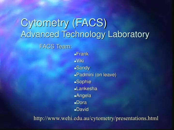 cytometry facs advanced technology laboratory