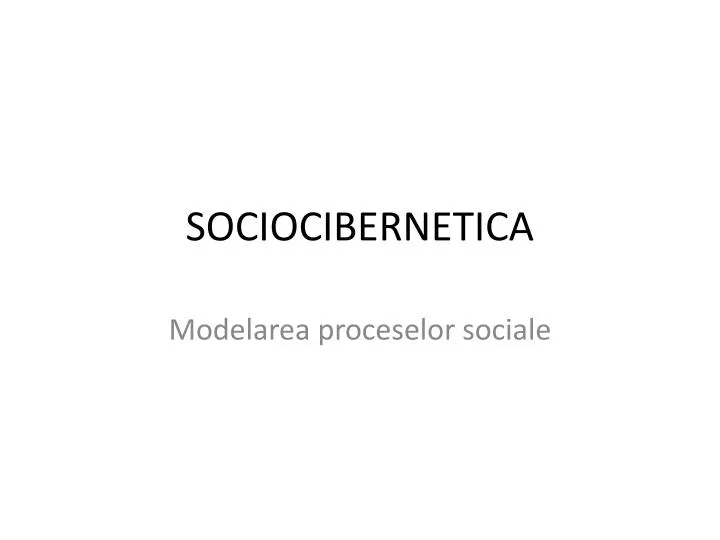 sociocibernetica