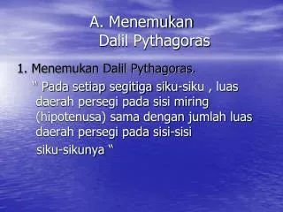 a menemukan dalil pythagoras