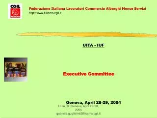 UITA - IUF Executive Committee Geneva, April 28-29, 2004