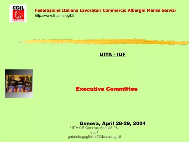 uita iuf executive committee geneva april 28 29 2004