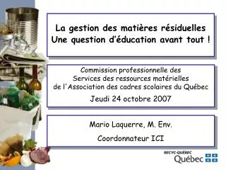 la gestion des mati res r siduelles une question d ducation avant tout