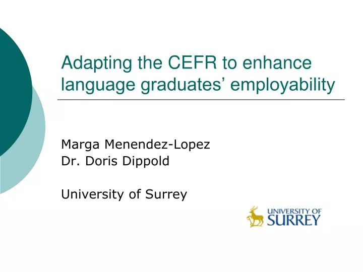 adapting the cefr to enhance language graduates employability