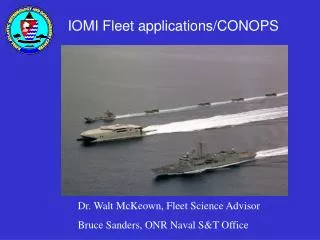 IOMI Fleet applications/CONOPS