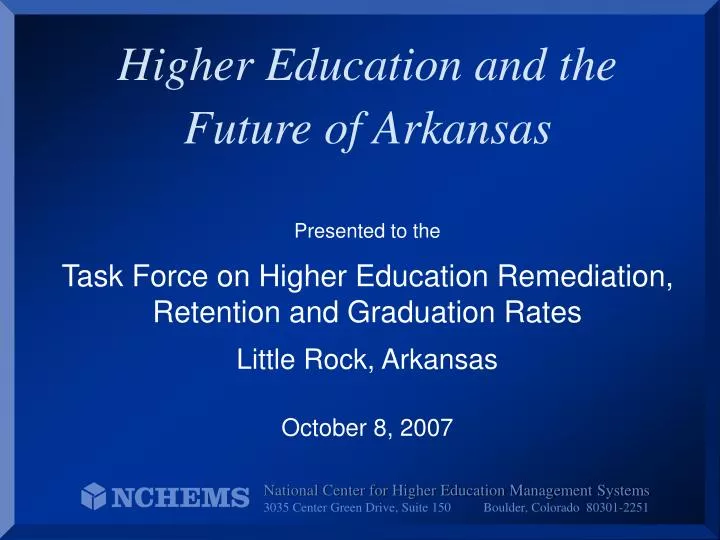 higher education and the future of arkansas