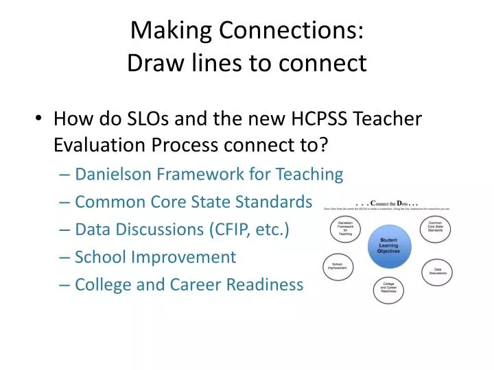 making connections draw lines to connect