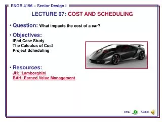 Question: What impacts the cost of a car?