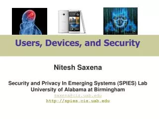 Users, Devices, and Security