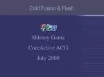 Cold Fusion &amp; Flash - slide 1