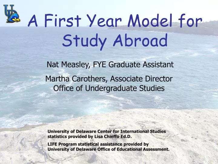 a first year model for study abroad