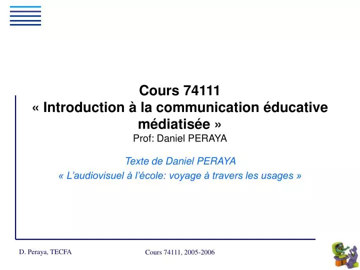 cours 74111 introduction la communication ducative m diatis e prof daniel peraya