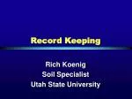 Record Keeping - slide 1