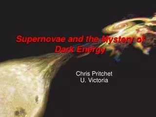 Supernovae and the Mystery of Dark Energy
