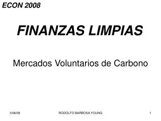 finanzas limpias