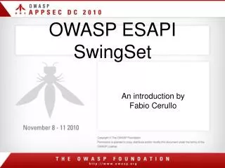 OWASP ESAPI SwingSet