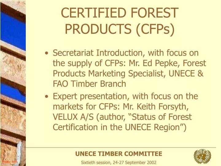 certified forest products cfps