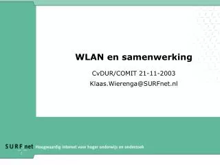 wlan en samenwerking