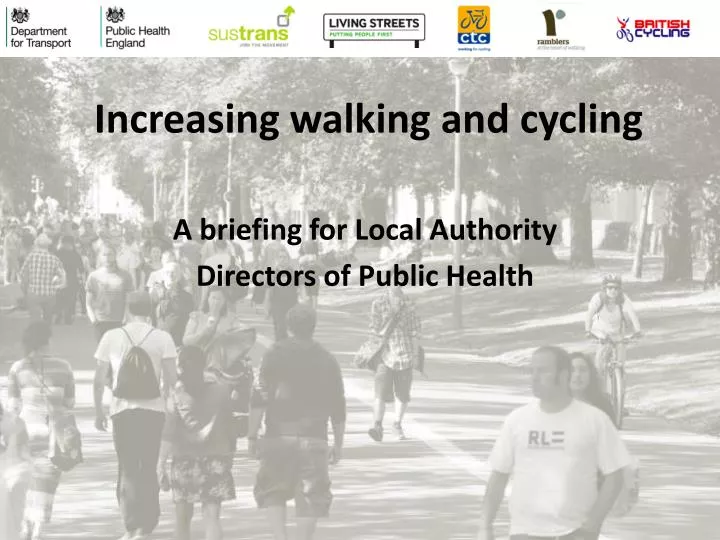 increasing walking and cycling