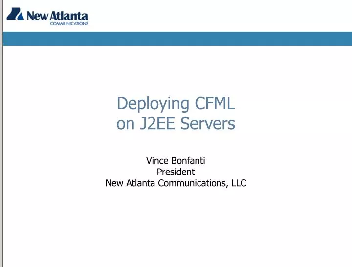 deploying cfml on j2ee servers