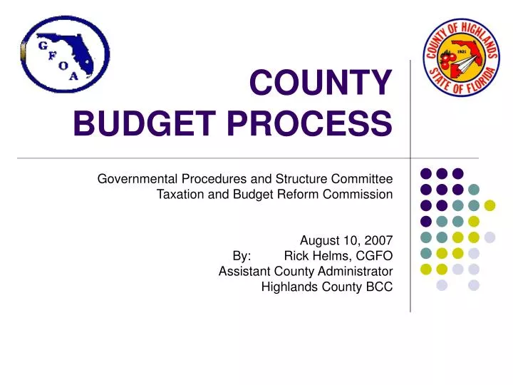 county budget process