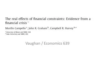 Vaughan / Economics 639