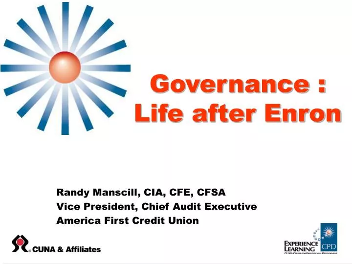 governance life after enron