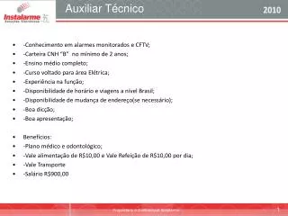 auxiliar t cnico