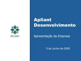 apliant desenvolvimento apresenta o da empresa