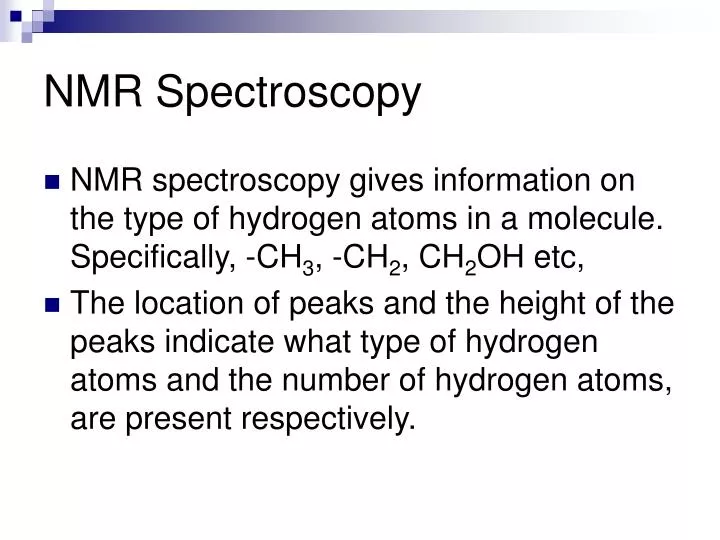 nmr spectroscopy