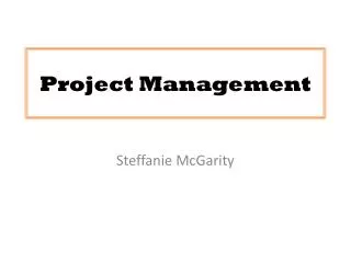 Project Management