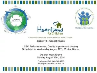 Circuit 10 – Central Region CBC Performance and Quality Improvement Meeting