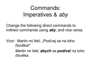 commands imperatives aby