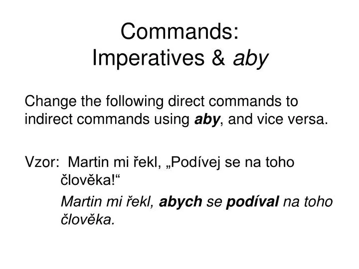 commands imperatives aby