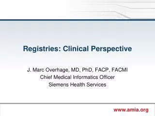 registries clinical perspective