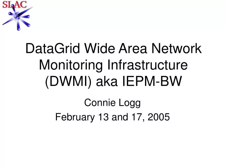 datagrid wide area network monitoring infrastructure dwmi aka iepm bw