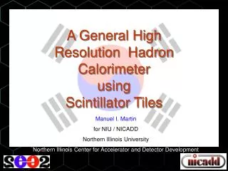 A General High Resolution Hadron Calorimeter using Scintillator Tiles