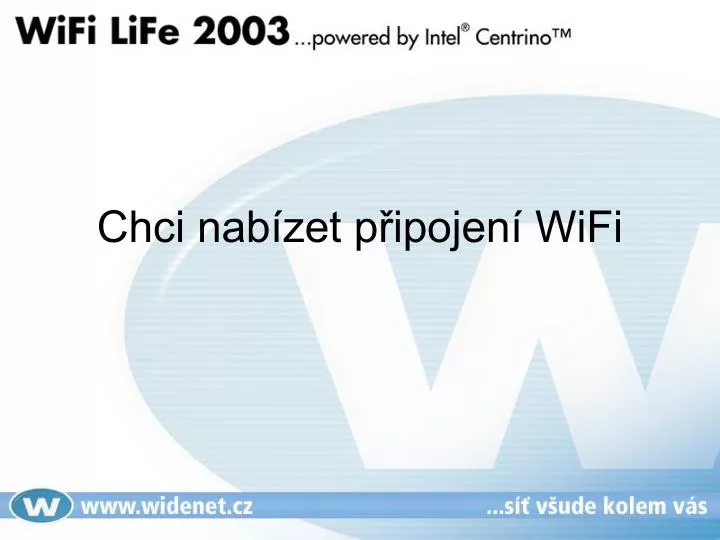 chci nab zet p ipojen wifi