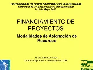 financiamiento de proyectos