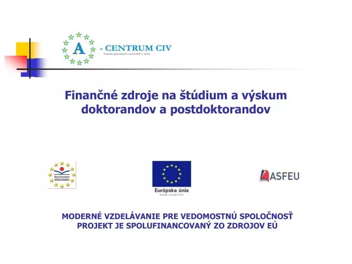 modern vzdel vanie pre vedomostn spolo nos projekt je spolufinancovan zo zdrojov e